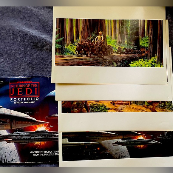 Star Wars Return of the Jedi Portfolio. Ralph McQuarrie. 1983 - Picture 3 of 4